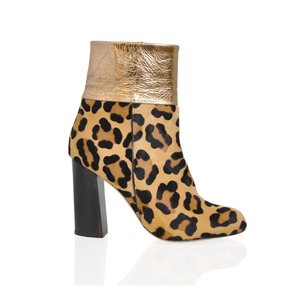 STIVALETTI LILI LEOPARDO ORO