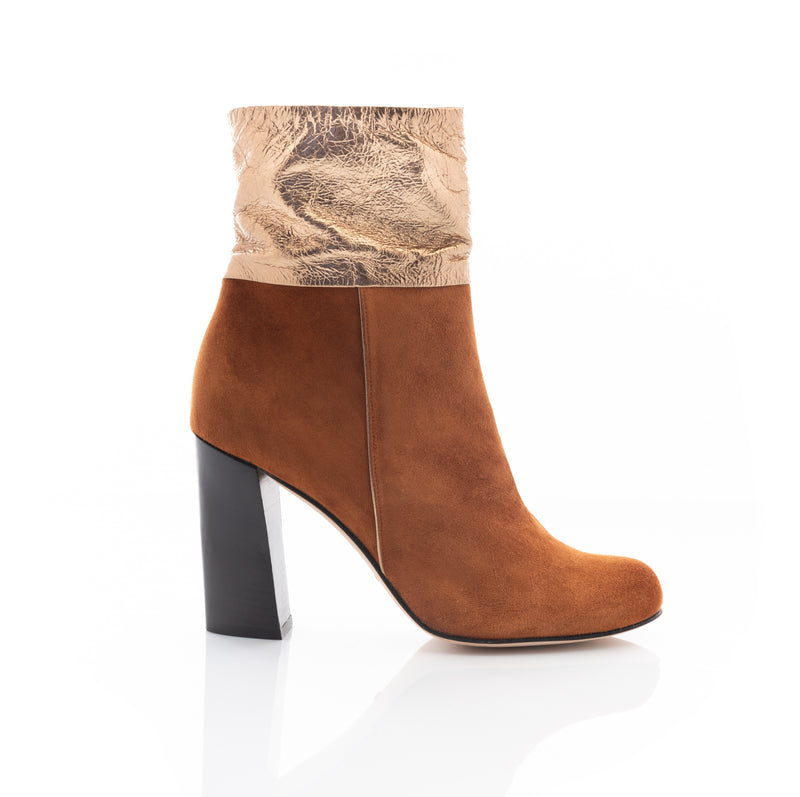 STIVALETTI LILI CAMEL ORO